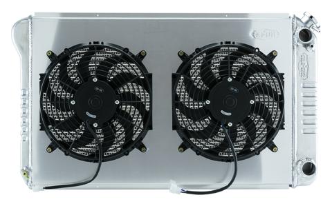 67-76 Chevy GMC Pickup Truck LS Swap Aluminum Radiator and 14 Inch Fan Kit Cold Case Radiators