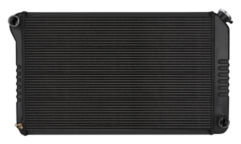 70-81 Firebird Manual Aluminum Radiator Black Night Rider Series Cold Case Radiators