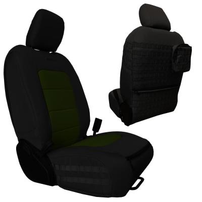 Gladiator Seat Covers Front 19-Up Jeep Gladiator Black/Olive Bartact
