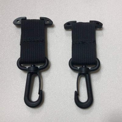 PALS/MOLLE T-Bar and Swivel Hooks Pair Black Bartact