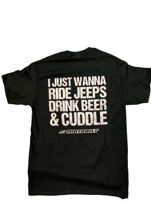 2XL Motobilt Ride Jeeps Cuddle T Shirt Black 