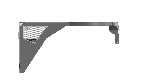 Aluminium Highline Front Fender 0 Inch Flare for Jeep YJ Motobilt