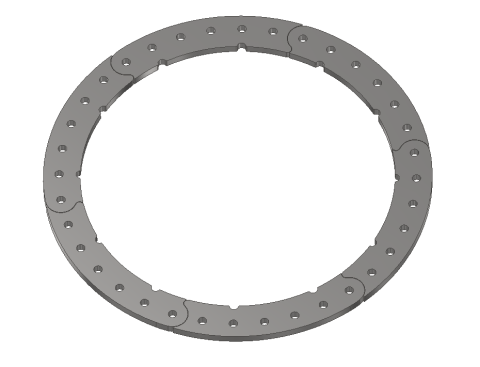 Centering Plate and Anti-Coning Rings for 17 Inch DIY Beadlocks Motobilt