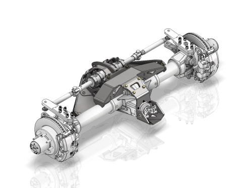 Axle Truss with Steering Ram Mount for ECGS 14 Bolt Rear Steer Motobilt