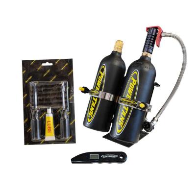 CO2 Bottle Power Trigger W/Brackets Double Barrel Matte Black Power Tank