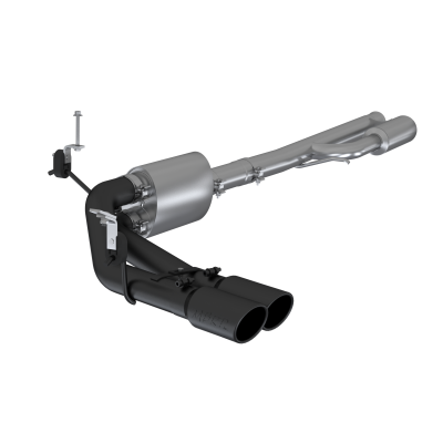 3 Inch Cat Back Exhaust System Pre-Axle Dual Outlet Black Coated For 19-24 Silverado/Sierra 1500 4.3L, 5.3L, 2022 Silverado LTD/ Sierra Limited 5.3L MBRP