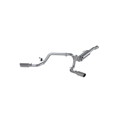 Toyota 3 Inch Cat Back Exhaust System For 16-23 Toyota Tacoma 3.5L Dual Split Side Armor Lite MBRP