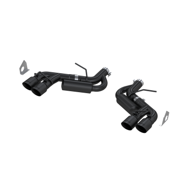 3 Inch Dual Axle Back Quad Tips Armor BLK For 16-Up Chevrolet Camaro SS V8 6.2L 17-Up Chevrolet Camaro ZL1 MBRP