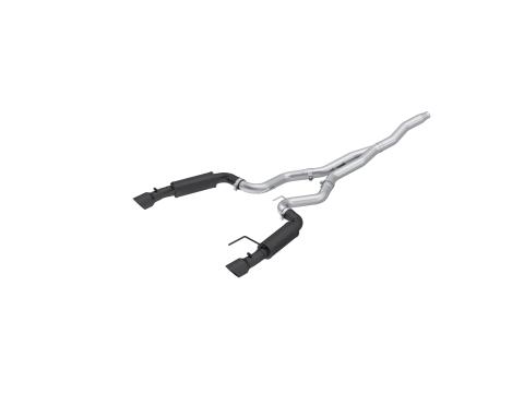 3 Inch Cat Back Exhaust System Dual Split Rear For 15-Up Ford Mustang 2.3 EcoBoost Race Version 4.5 Inch Tips Black MBRP