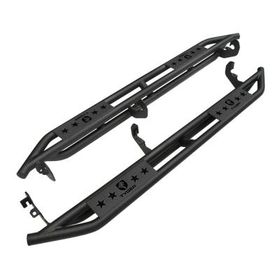 Side Step Nerf Bars Running Boards Kit For 15-22 Colorado/Canyon Crew Cab Textured Black Star Armor Tyger Auto