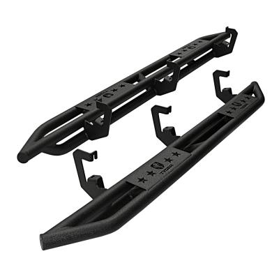 Side Step Rails Nerf Bars Running Boards Kit For 07-19 Chevy Tahoe/GMC Yukon Textured Black Tyger Auto