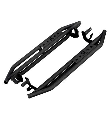 Side Step Rails Nerf Bars Running Boards Kit For 09-18 Dodge Ram 1500 10-22 Ram 2500/3500 Regular Cab Only Textured Black Tyger Auto