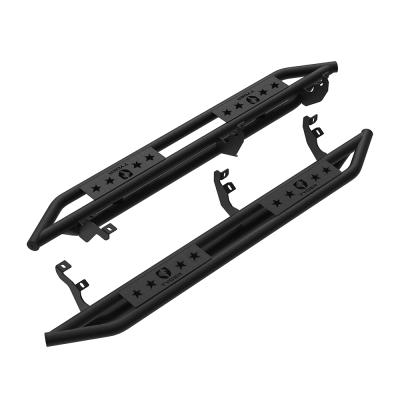 Side Step Rails Nerf Bars Running Boards Kit For 19-22 Ford Ranger SuperCab Extended Textured Black Tyger Auto