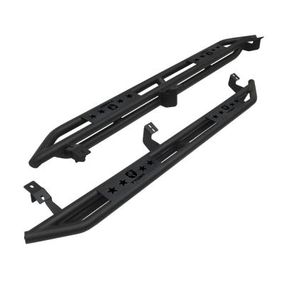 Side Step Rails Nerf Bars Running Boards Kit For 05-22 Tacoma Double Cab Textured Black Tyger Auto