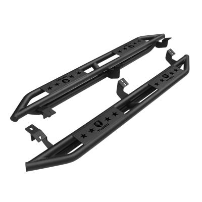 Side Step Rails Nerf Bars Running Boards Kit For 05-22 Toyota Tacoma Access Cab Textured Black Tyger Auto