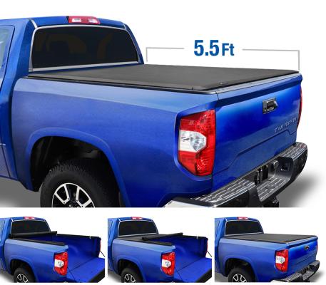 T1 Soft Roll Up Tonneau Cover For 07-13 Toyota Tundra Fleetside 5.5 Ft Bed Tyger Auto