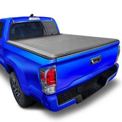 T1 Soft Roll-up Truck Bed Tonneau Cover Compatible with 24 Toyota Tacoma 6 Foot (74 Inch) Bed Tyger Auto