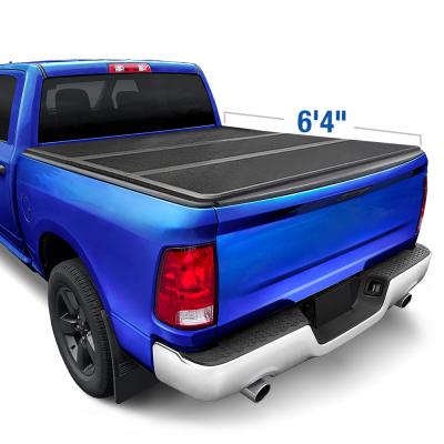 T5 Alloy Hardtop Truck Bed Tonneau Cover 02-18 Dodge Ram 1500 03-21 2500 3500 6.4 Foot Bed without RamBox Hard Folding Tri-Fold Tyger Auto