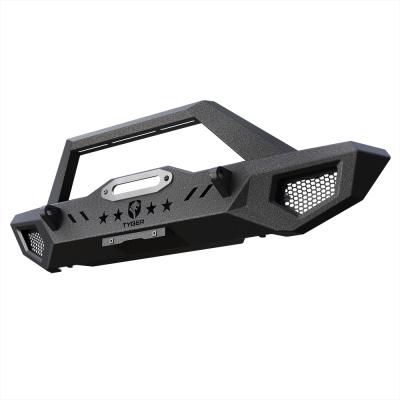 Front Bumper Kit Plate D-Ring Mount For 87-06 Jeep Wrangler TJ/YJ Textured Black Rock Crawler TYGER Fury Tyger Auto