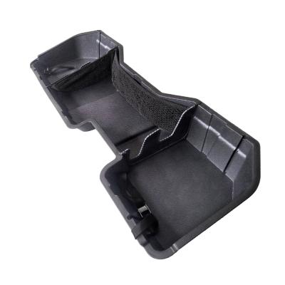 Underseat Storage Box For 14-18 Silverado/Sierra LD 15-19 Silverado/Sierra HD Crew Cab Black Rear Under Seat Storage Organizer Cargo Box Tyger Auto
