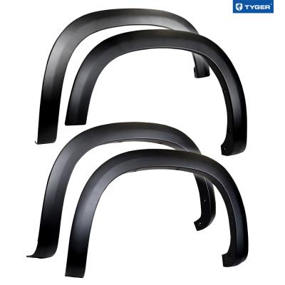 19-22 Silverado 1500 Paintable Fine-Textured Matte Black Factory Style Fender Flare 4 Piece Set Tyger Auto
