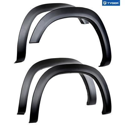 19-21 Dodge Ram 1500 Paintable Fine-Textured Matte Black Factory Style Fender Flare 4 Piece Set Tyger Auto