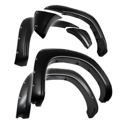 Fender Flares For 12-15 Toyota Tacoma Fleetside 73.5 Inch Truck Bed Paintable Smooth Matte Black Pocket Bolt-Riveted Style Set 6 Piece Tyger Auto