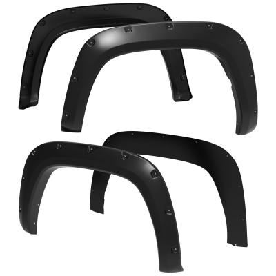Fender Flares Compatible with 22-24 Toyota Tundra, Smooth Textured Paintable Bolt-Riveted Style 4pc Tyger Auto