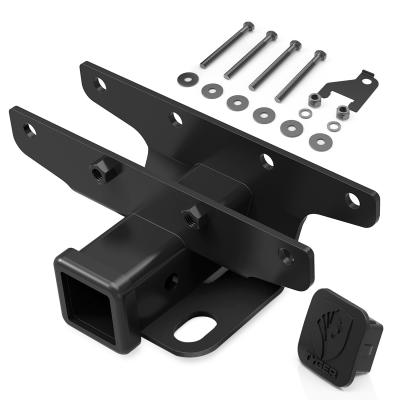 Hitch and Cover Kit For 18-20 Jeep Wrangler JL 2/4 Door Factory Style 2 Inch Rear Receiver Hitch Tow Towing Trailer Hitch Tyger Auto