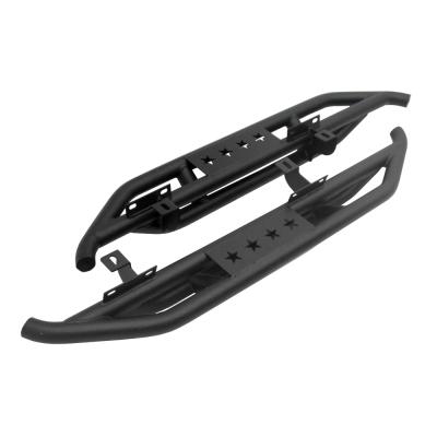 Side Step Nerf Bars Running Boards Kit For 07-18 Jeep Wrangler JK 2 Door Textured Black Side Tyger Auto