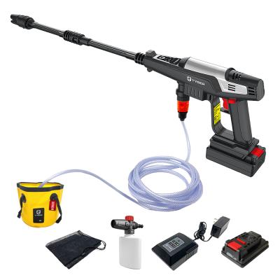 20V Battery Powered Cordless Portable Power Cleaner Pressure Washer W/Bonus Foldable Water Bucket MAX 536 PSI Tyger Auto