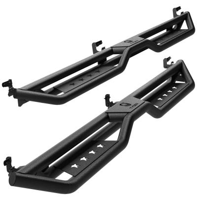Star Strider Compatible with 09-18 Dodge Ram 1500; 10-24 2500 3500; 19-24 Classic Crew Cab Side Step Rails Nerf Bars Running Boards Tyger Auto