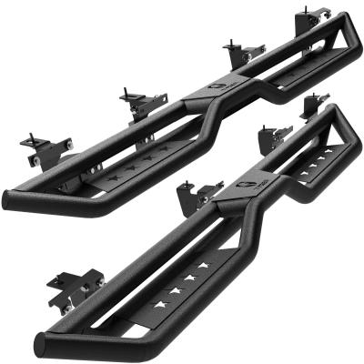 Star Strider Running Boards Compatible with 20-25 Jeep Gladiator JT Side Step Rails Nerf Bars Tyger Auto