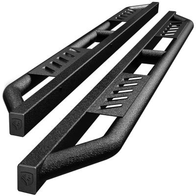 Trax Side Steps Compatible with 15-24 Chevy Colorado GMC Canyon Crew Cab Textured Black Drop Step Rail Running Board Tyger Auto