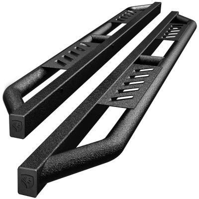 Trax Side Steps Compatible with 07-18 Jeep Wrangler JK 4-Door (Exclude JL) Textured Black Drop Step Rail Running Board Tyger Auto