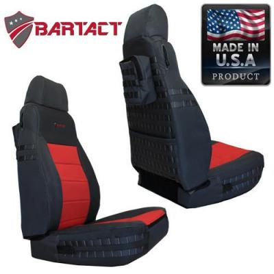 Jeep TJ Seat Covers Front 03-06 Wrangler TJ Tactical Series Black/Navy Bartact