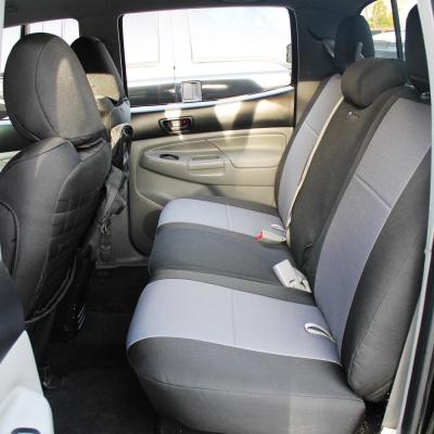Toyota Tacoma Bench Seat Covers Rear Bench 16-21 Tacoma Double Cab Standard and TRD Black/Graphite Bartact