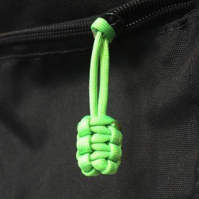 Paracord Zipper Pull Gecko Neon Green Pair Of 2 Bartact