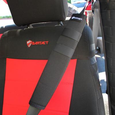 Jeep JK /JKU Seat Belt Covers w/ Molle Straps Black Bartact