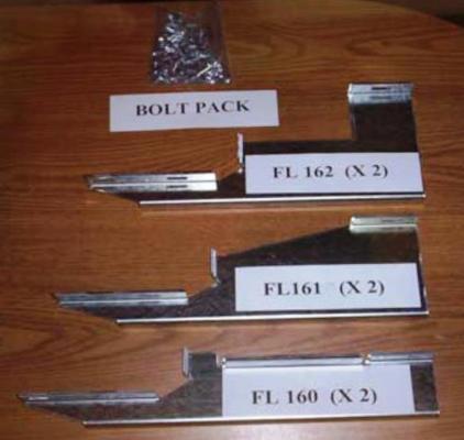 Running Board Mounting Bracket Kit For Transender Running Boards 10-13 Ford Transit Connect Heavy Gauge Steel Silver Owens Products