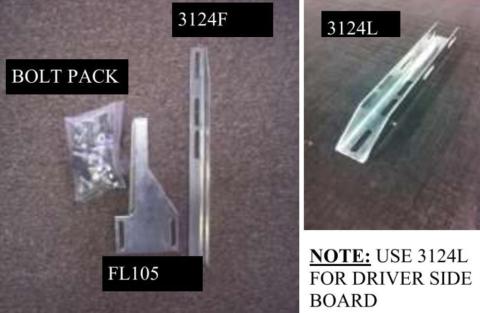 Running Board Mounting Bracket Kit For Transender Running Boards 92-14 Ford E-Series Van 138 Inch Heavy Gauge Steel Silver Owens Products