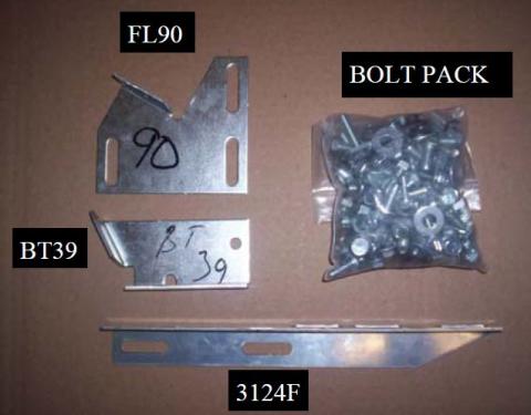 Running Board Mounting Bracket Kit For Transender Running Boards 88-00 Silverado/Sierra CK Crew Cab Heavy Gauge Steel Silver Owens Products