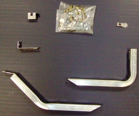 Running Board Mounting Bracket Kit For 67691-01 (Must Order Boards Separately) 13-21 Nissan Pathfinder Heavy Gauge Steel Silver Owens Products