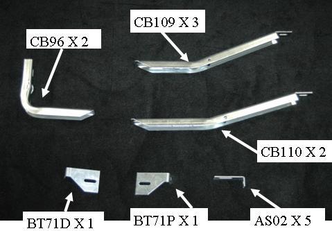 Running Board Mounting Bracket Kit For 6834102W-01 14-17 Ram Promaster 136 Inch Heavy Gauge Steel Silver Owens Products