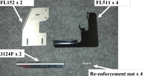 Running Board Mounting Bracket Fusion Bracket Kit 13-18 Ram 1500/2500/3500 Crew Cab Heavy Gauge Steel Black Owens Products