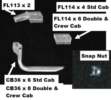 Running Board Mounting Bracket Fusion Bracket Kit 07-17 Toyota Tundra Standard Cab Heavy Gauge Steel Silver Owens Products