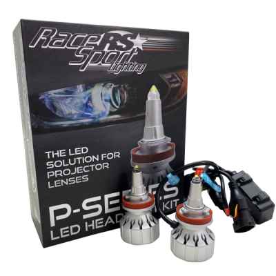 H11 P-Series Projector Perfect Beam 60-Watt LED Headlight Upgrades - True 360 Degree Down Road Pattern Race Sport Lighting