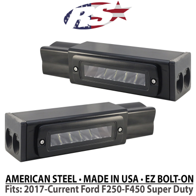 17-Present Ford F250-F450 Blacked Out Bolt On Hitch Bar Reverse Light Kit