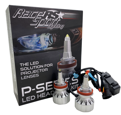 H1 P-Series Projector Perfect Beam 60-Watt LED Headlight Upgrades - True 360 Degree Down Road Pattern