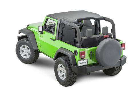 Jeep JK Bimini Top For 07-18 Jeep JK Wrangler 2 Door Black Diamond MasterTop